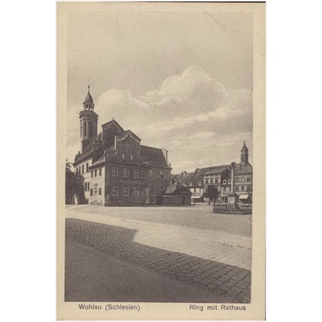 Wohlau (Schlesien) Ring mit Rathaus