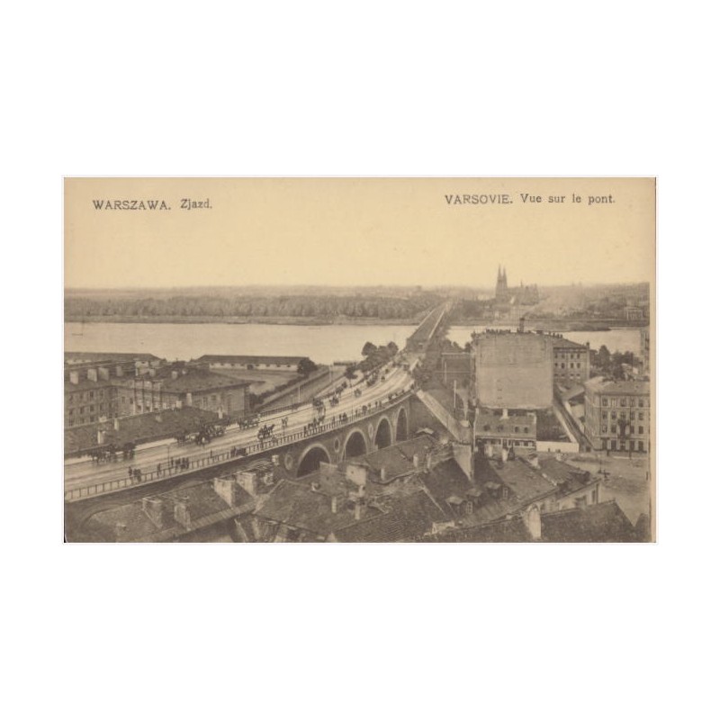 Warszawa. Zjazd. Varsovie. Vue sur le pont