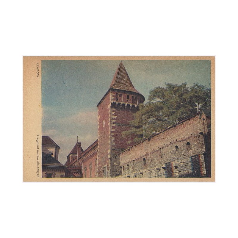 Kraków. Fragment murów obronnych