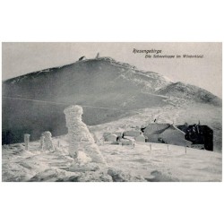 Riesengebirge. Die Schneekoppe im Winterkleid