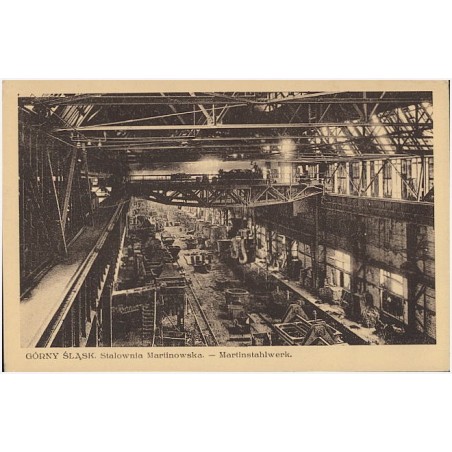 Górny Śląsk. Stalownia Martinowska - Martinstahlwerk.