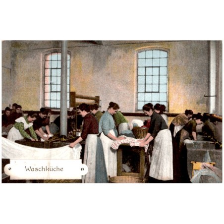 Waschküche / Rewers: Sobtzik's Hochtourist-Schokolade. Amazone-Schokolade.