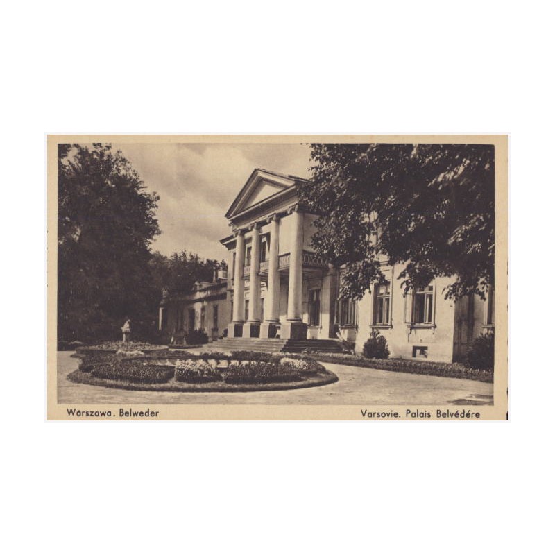 Warszawa. Belweder. Varsovie. Palais Belvédére