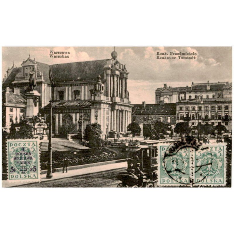 Warszawa. Krakowskie Przedmieście. Warschau. Krakauer Vorstadt