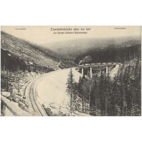 Eisenbahnbrücke über die Iser der Strecke Grünthal-Schreiberhau [...]