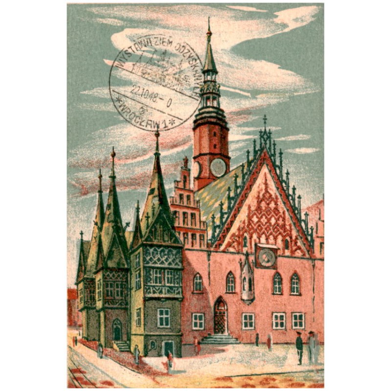 Wrocław - Ratusz. Mal. S. Sokołowski