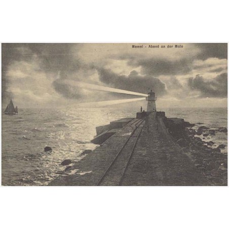 Memel - Abend an der Mole