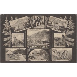 Zakopane. Tatry. Staw Zielony pod Kościelcem. Zakopane. Sabała. Tatry. Żółta Turnia. Tatry. Turyści na Nosalu. Tatry. Wielki Sta