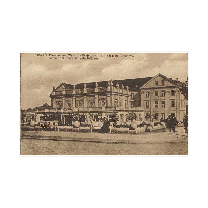 Poznań. Powszechna Wystawa Krajowa Gmach Zarządu Wystawy. Exposition universelle de Pologne. Fot. R. S. Ulatowski, Poznań
