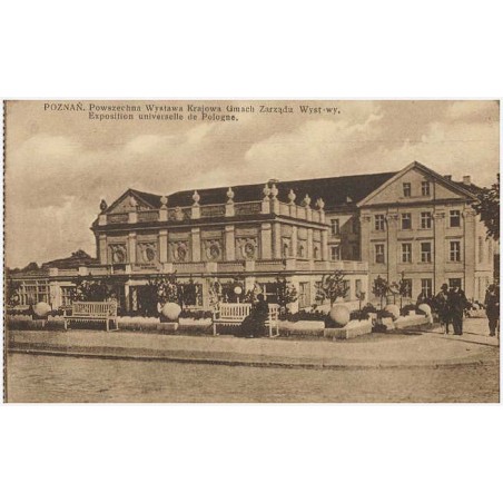 Poznań. Powszechna Wystawa Krajowa Gmach Zarządu Wystawy. Exposition universelle de Pologne. Fot. R. S. Ulatowski, Poznań
