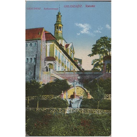 Graudenz. Rathaustreppe. Grudziądz. Ratusz