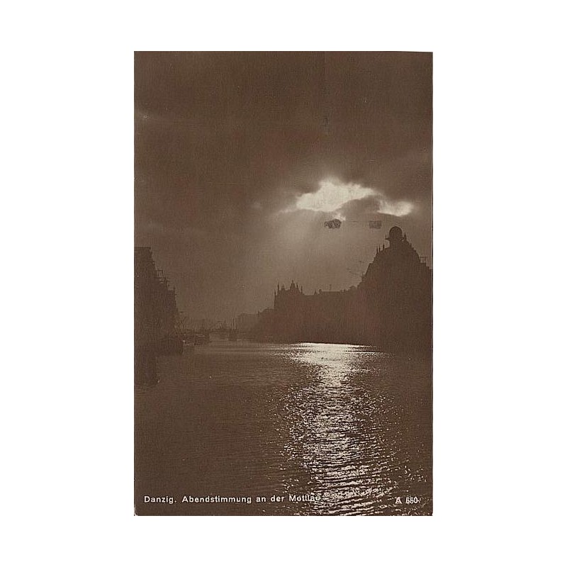 Danzig. Abendstimmung an der Mottlau A 650