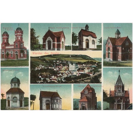 Wartha. Bez. Breslau. Rosenkranz-Kapelle. Geisselang Christi. Krenztragung Christi. Heilige Geist-Kapelle. Maria Verkündigung. G