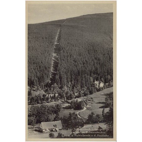 Bad Schwarzbach i. Isergebirge "Im oberen Schwarzbachtal" m.d. Fichtelbaude u.d. Heufuder