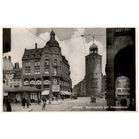 Görlitz. Marienplatz mit Frauenturm