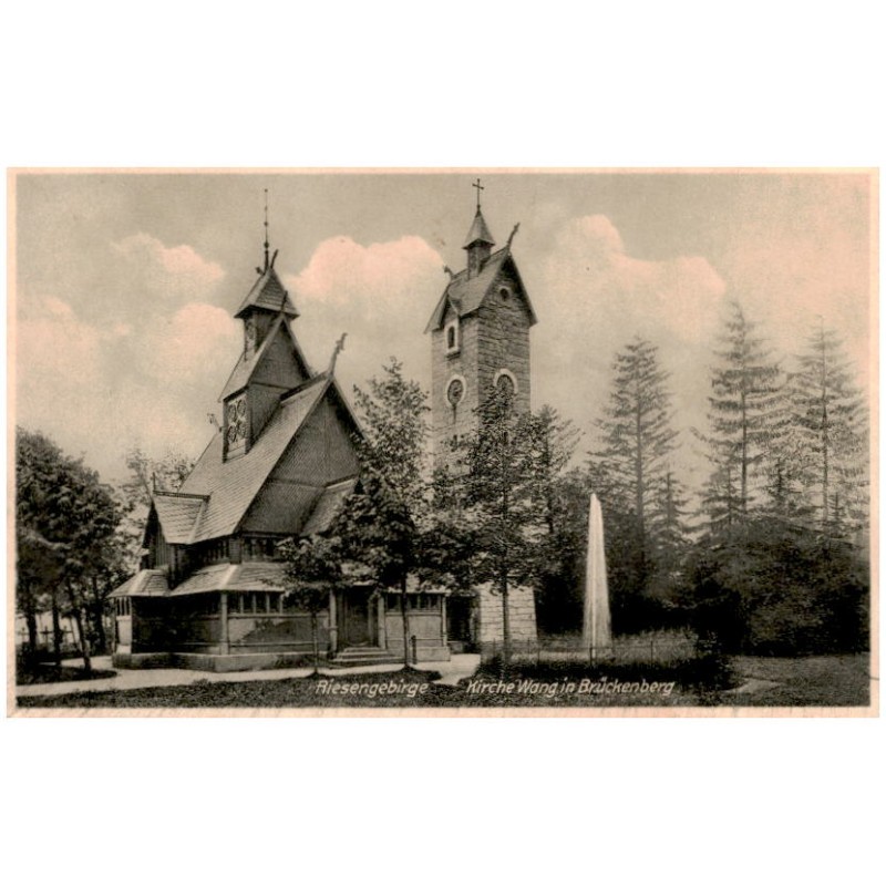 Riesengebirge. Kirche Wang in Brückenberg / Rewers: Die Kirche Wang [...]