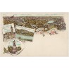 Gruss aus Guben. Rathaus. Neisse-Berge. Sieges Denkmal. 1571