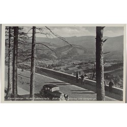 Riesengebirge - An der Sudetenstraße. Blick nach Schreiberhau und Hochgebirge
