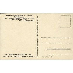 Warszawa przedwojenna - Varsovie d'avant-guerre. Plac Teatralny - Ratusz [...] Fot. Z. Chomętowska