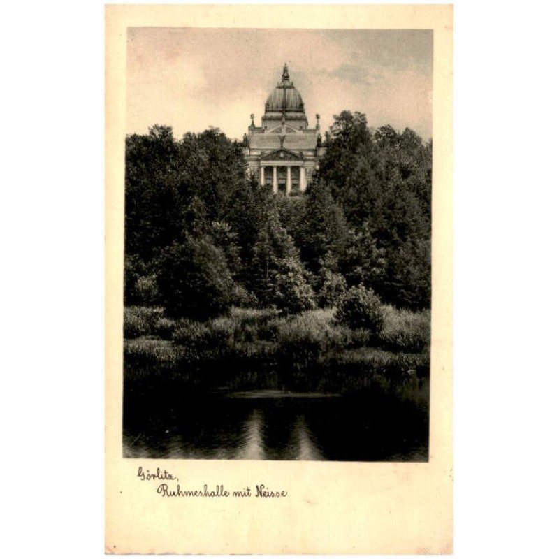 Görlitz, Ruhmeshalle mit Neisse