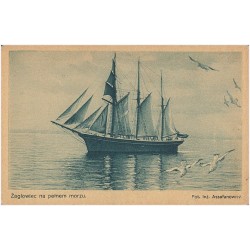 Żaglowiec na pełnym morzu. Fot. inż. Assafanowicz,