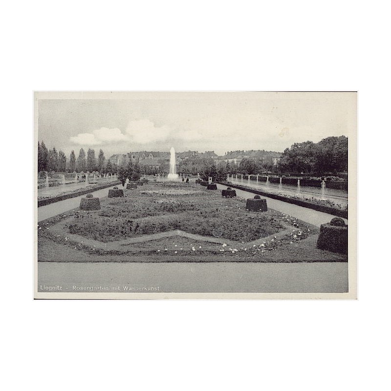 Liegnitz - Rosengarten mit Wasserkunst