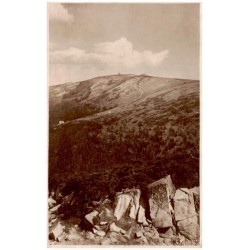 Alte schlesische u. Schneegrubenbaude vom Reifträger.