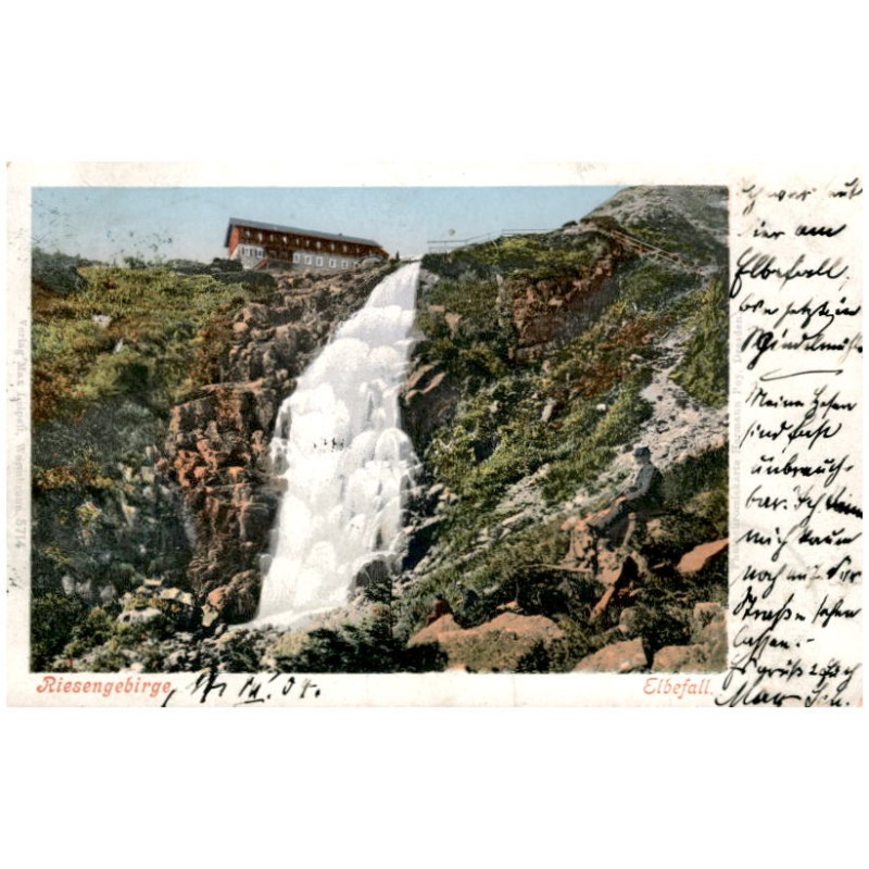 Riesengebirge. Elbefall.