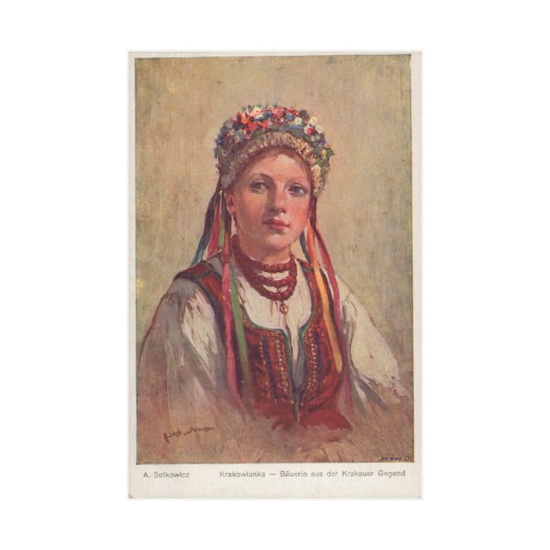 Krakowianka - Bäuerin aus der Krakauer Gegend. A. Setkowicz