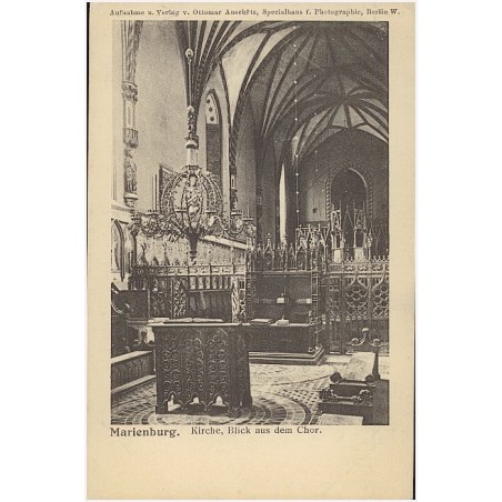 Marienburg. Kirche, Blick aus dem Chor