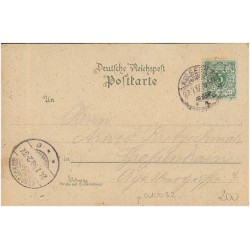 Gruss aus Kolberg.  Häfen-Einfahrt