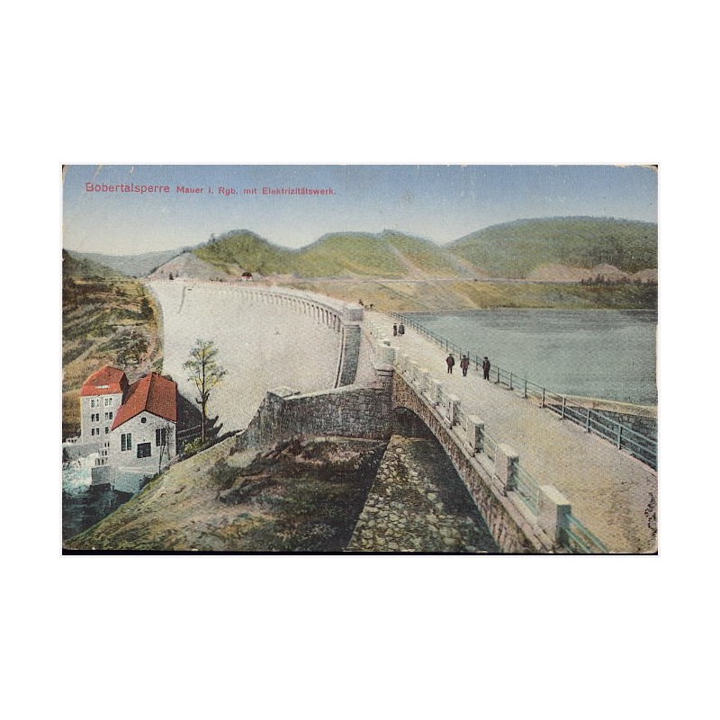 Bobertalsperre Mauer i Rgb. mit Elektritztätswerk [...]