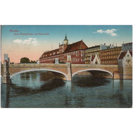 Breslau. Neue Werderbrücke mit Universität