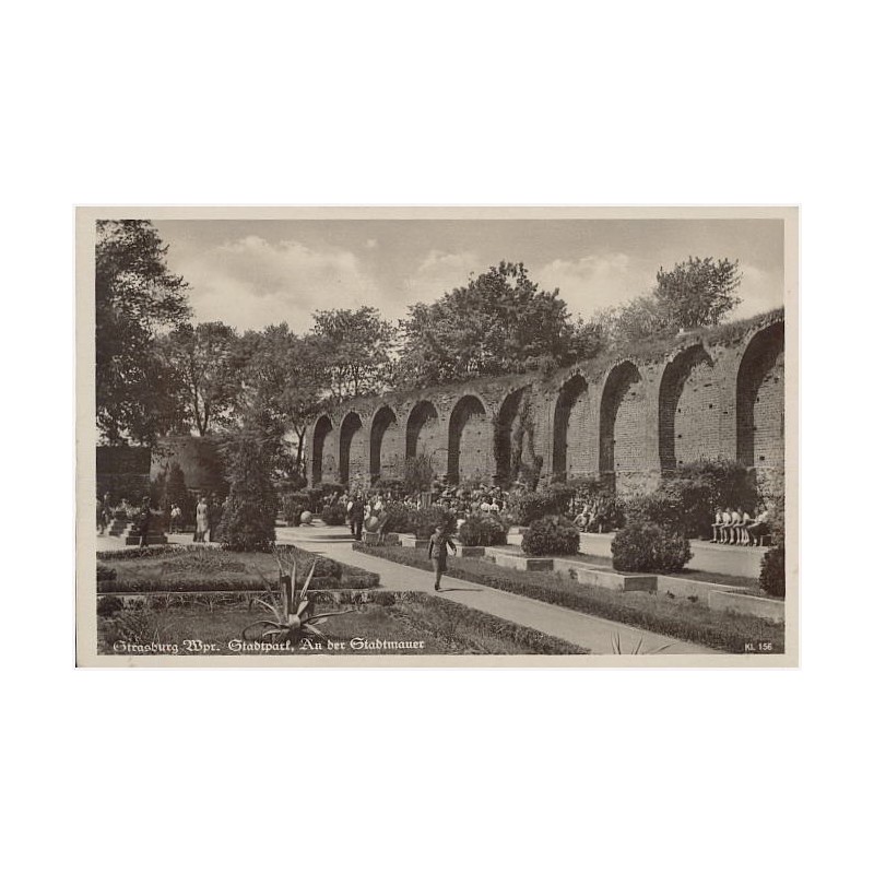 Strasburg Wpr. Stadtpark, An der Stadtmauer. KI. 156