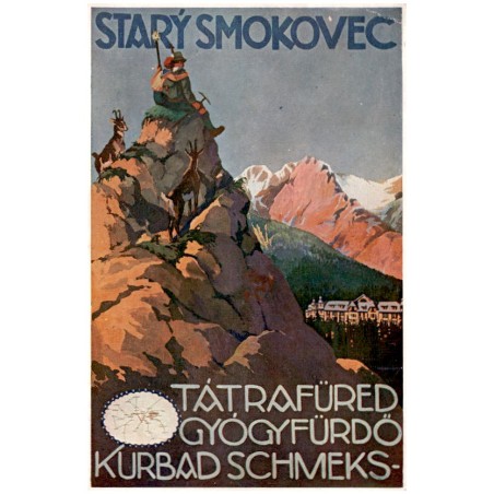 Starý Smokovec. Tátrafüred gyógyfürdö. Kurbad Schmecks- / Rewers: Starý Smokovec (Vysoké Tatry). Tatra-Altschmecks (Hohe Tatra).