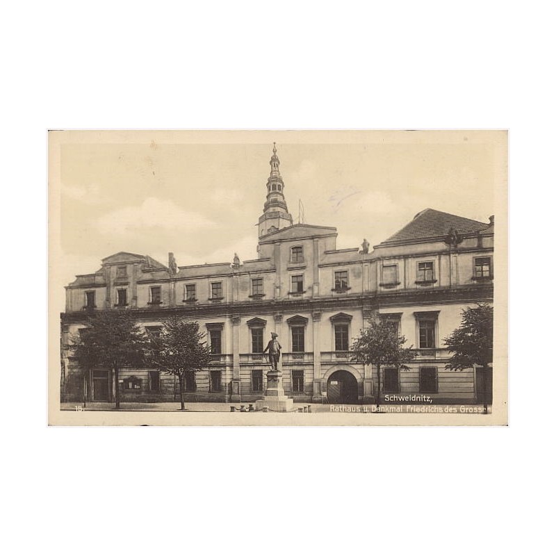 Schweidnitz, Rathaus u. Denkmal Friedrichs des Grossen. 15