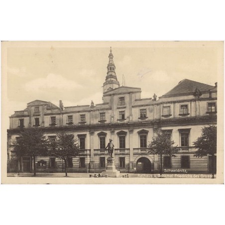 Schweidnitz, Rathaus u. Denkmal Friedrichs des Grossen. 15