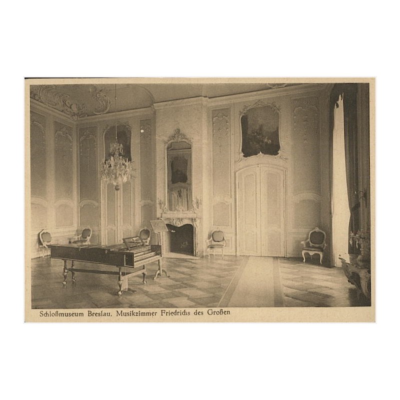 Schloßmuseum Breslau. Musikzimmer Friedrichs des Großen