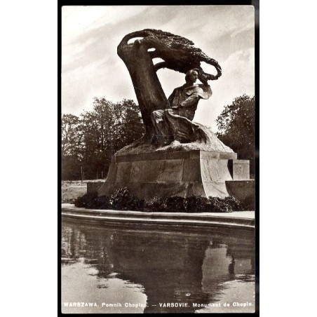 Warszawa. Pomnik Chopina. - Varsovie. Monument de Chopin.