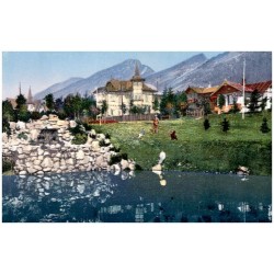 Tatry. Nový Smokovec 1010 m. Končista 2540 m. Gerlachovka 2663 m. Otto štít 2313 m. Bradovica 2492 m. Tatra Neu-Schmecks. Koncys