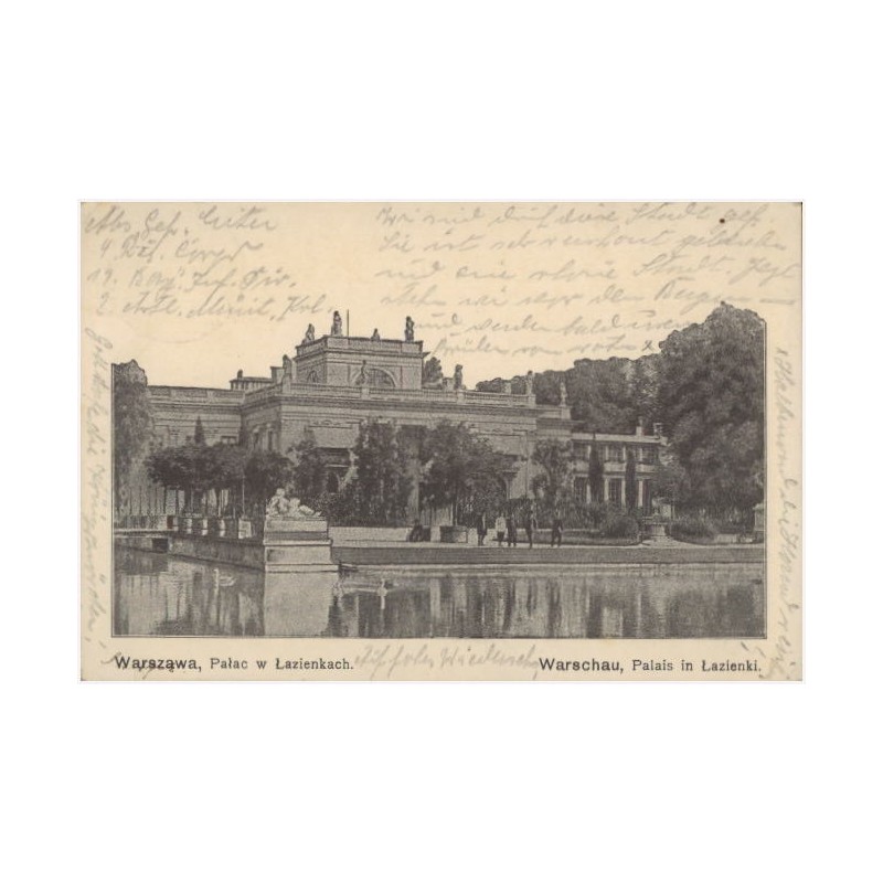 Warszawa, Pałac w Łazienkach. Warschau, Palais in Łazienki