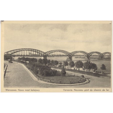 Warszawa. Nowy most kolejowy. Varsovie. Nouveau pont du chemin de fer