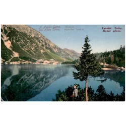 A Magas Tátra. Halas-tó. Die Hohe Tátra. Fisch-See. 1393 m. Vysoké Tatry, Rybie pleso.