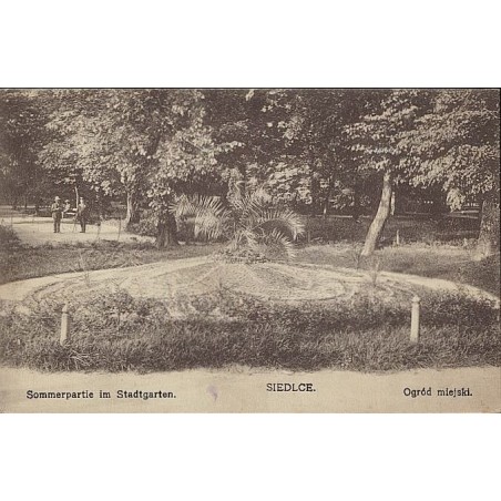 Sommerpartie im Stadtgarten. Siedlce. Ogród miejski