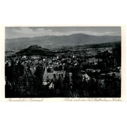 Krummhübel i. Riesengeb. Blick nach dem Tal, Pfaffenberg u. Kirchen