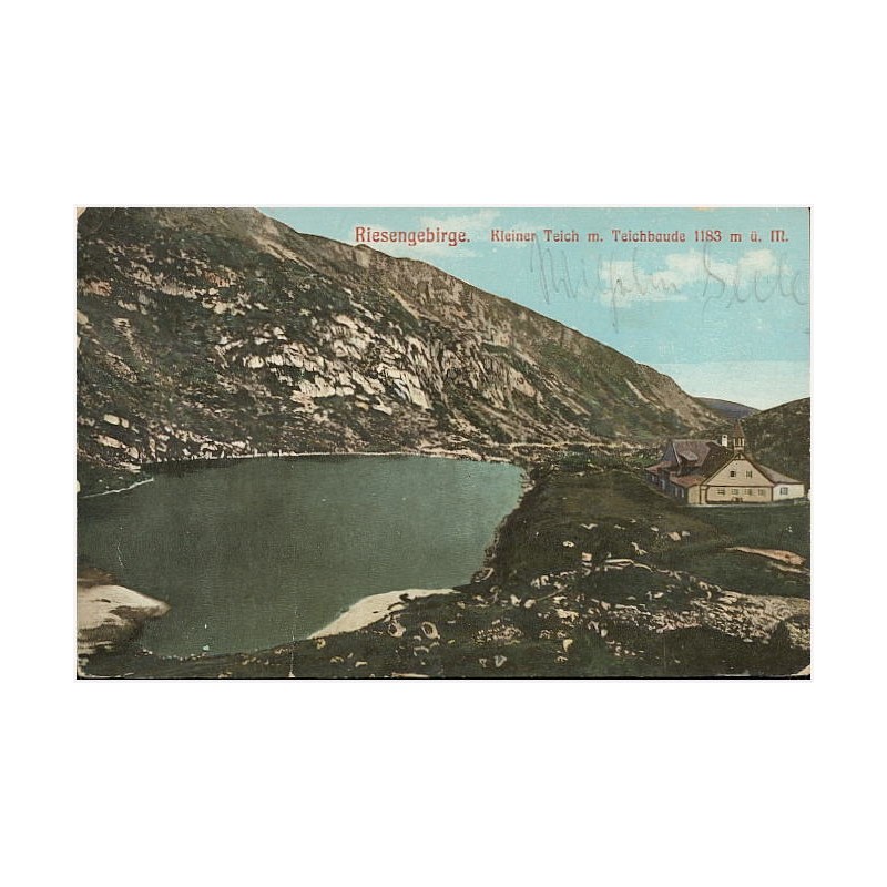 Riesengebirge. Kleiner Teich m. Teichbaude 1183 m ü. M