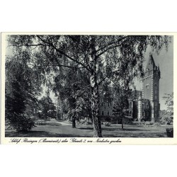 Schloss Flössingen (Plawniowitz) über Gleiwitz 2, von Nordosten gesehen