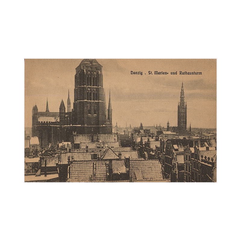 Danzig. St. Marien- und Rathausturm