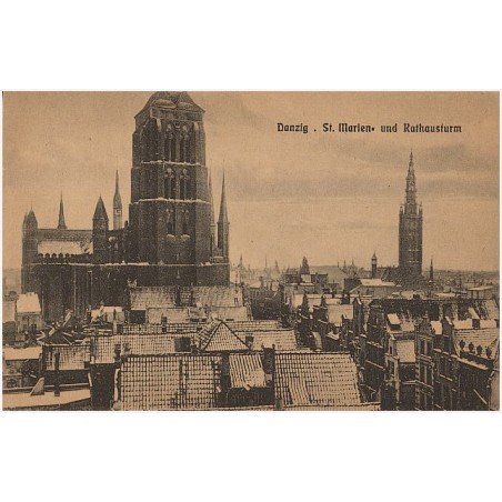 Danzig. St. Marien- und Rathausturm