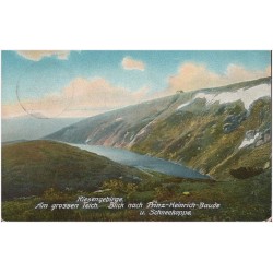 Riesengebirge. Am grossen Teich. Blick nach Prinz-Heinrich-Baude u. Schneekoppe